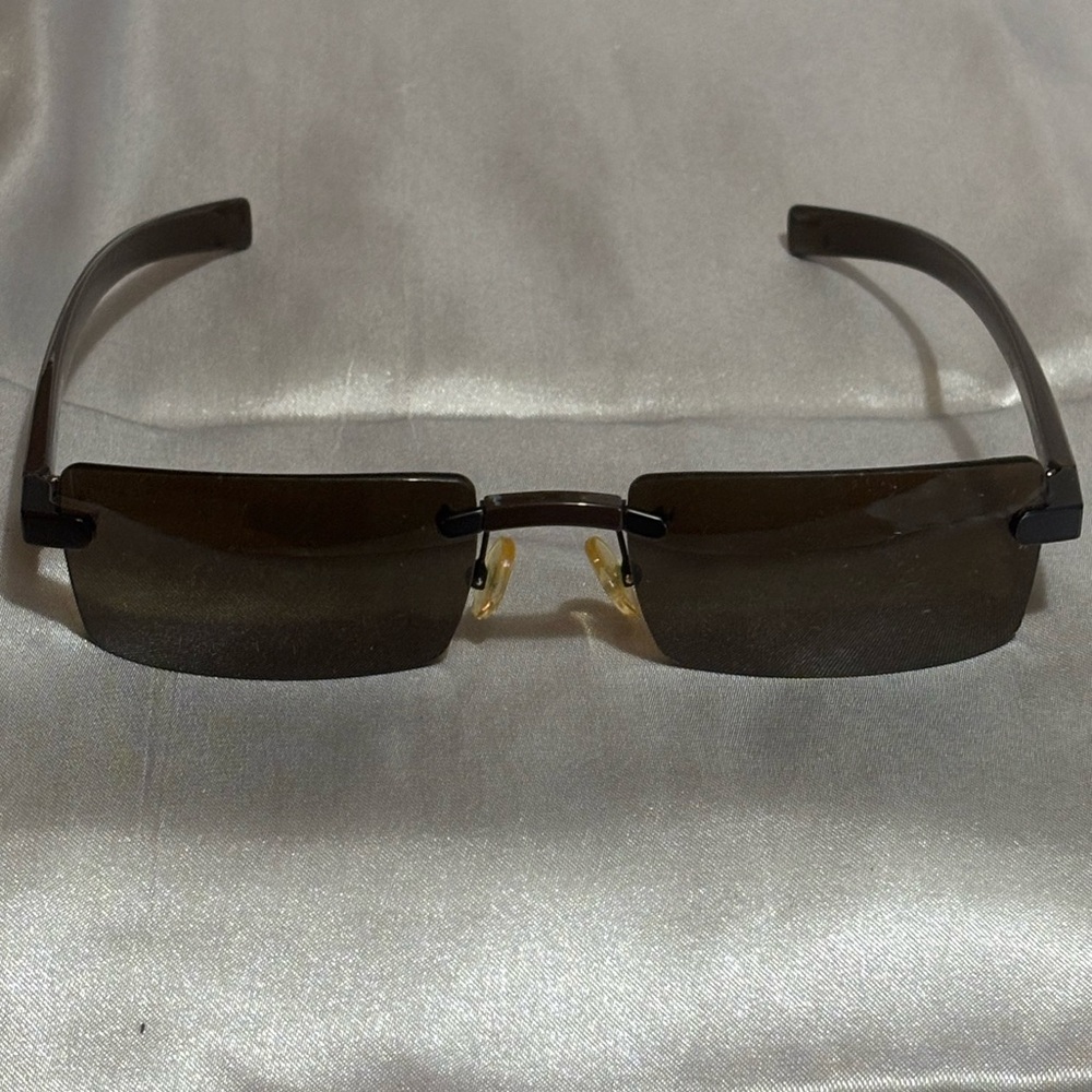 Vintage Gianfranco Ferre Rectangular Rimless Sung… - image 1
